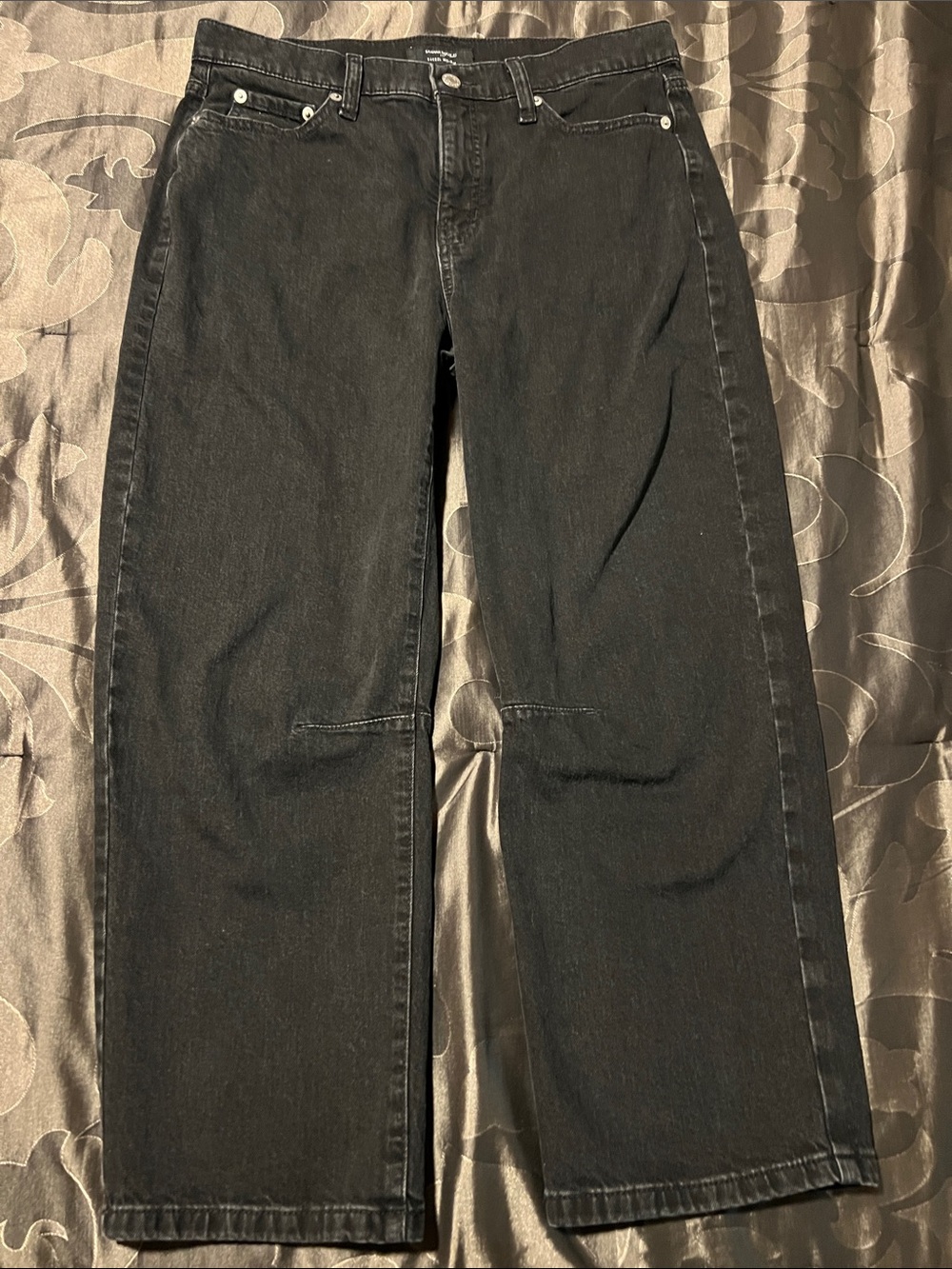 Banana Republic Mid-Rise Darted Barrel Faded Black Women’s Jeans 29 Ankle